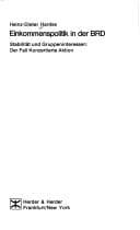 Tapa de Einkommenspolitik in der BRD