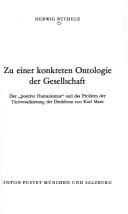 Tapa de Zu einer konkreten Ontologie der Gesellschaft