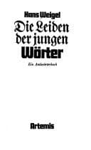 Tapa de Die Leiden der jungen Wörter