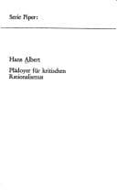 Tapa de Plädoyer für kritischen Rationalismus