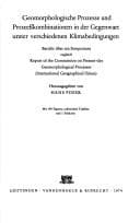 Tapa de Geomorphologische Prozesse und Prozesskombinationen in der Gegenwart unter verschiedenen Klimabedingungen
