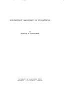 Tapa de Non-distinct arguments in Uto-Aztecan