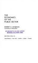Tapa de The economics of the public sector