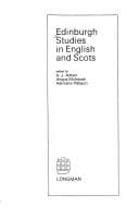 Tapa de Edinburgh studies in English and Scots
