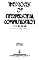Tapa de The process of interpersonal communication