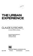 Tapa de The urban experience