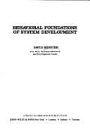 Tapa de Behavioral foundations of system development