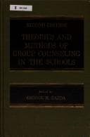 Tapa de Theories and methods of group counseling in the schools