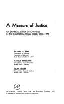 Tapa de A measure of justice