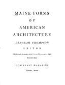 Tapa de Maine forms of American architecture