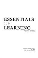 Tapa de Essentials of learning