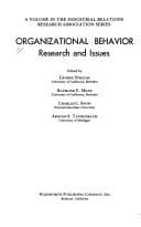 Tapa de Organizational behavior