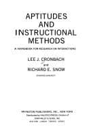 Tapa de Aptitudes and instructional methods