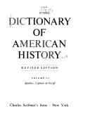 Tapa de Dictionary of American history