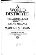 Tapa de A world destroyed