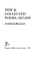 Tapa de New & collected poems, 1917-1976