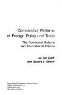 Tapa de Comparative patterns of foreign policy and trade