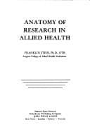 Tapa de Anatomy of research in allied health