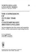 Tapa de The expression of future time in contemporary British English