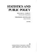 Tapa de Statistics and public policy