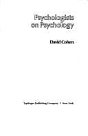 Tapa de Psychologists on psychology