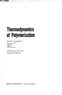 Tapa de Thermodynamics of polymerization