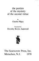 Tapa de The portico of the mystery of the second virtue
