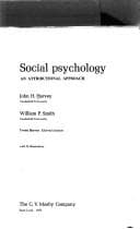 Tapa de Social psychology