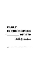 Tapa de Early in the summer of 1970