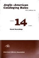 Tapa de Anglo-American cataloging rules