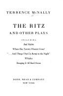 Tapa de The Ritz and other plays
