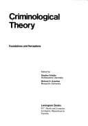 Tapa de Criminological theory