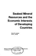 Tapa de Seabed mineral resources and the economic interests of developing countries