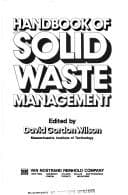 Tapa de Handbook of solid waste management