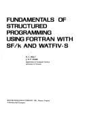 Tapa de Fundamentals of structured programming using FORTRAN with SF/k and WATFIV-S