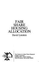 Tapa de Fair share housing allocation