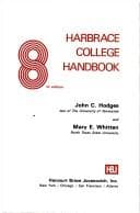 Tapa de Harbrace handbook of English