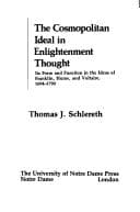 Tapa de The cosmopolitan ideal in Enlightenment thought, its form and function in the ideas of Franklin, Hume, and Voltaire, 1694-1790