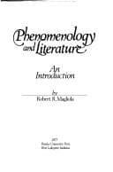 Tapa de Phenomenology and literature