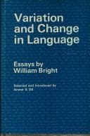 Tapa de Variation and change in language