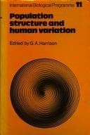 Tapa de Population structure and human variation