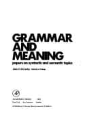 Tapa de Grammar and meaning