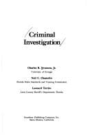 Tapa de Criminal investigation