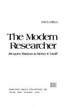 Tapa de The modern researcher
