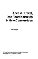 Tapa de Access, travel, and transportation in new communities