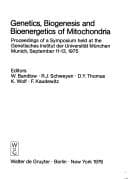 Tapa de Genetics, biogenesis, and bioenergetics of mitochondria