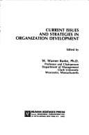 Tapa de Current issues and strategies in organization development