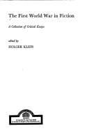 Tapa de The First World War in fiction