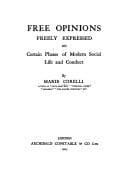 Tapa de Free opinions