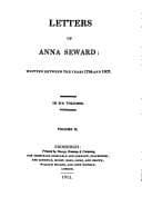 Tapa de Letters of Anna Seward written between the years 1784 and 1807